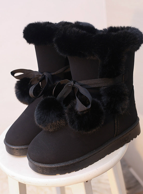 Snow Boots Fur Wool Winter Warm Shoes