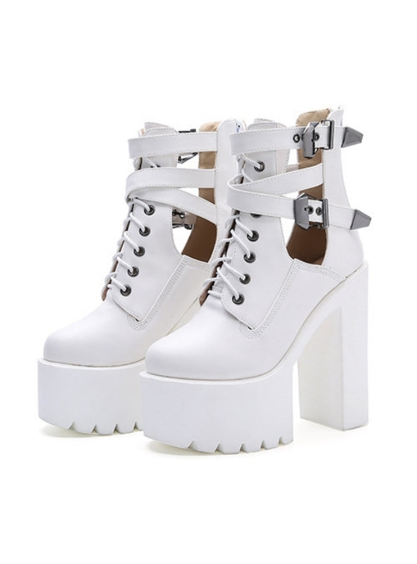 Nightclub Platform Ankle Boots Martin Boots