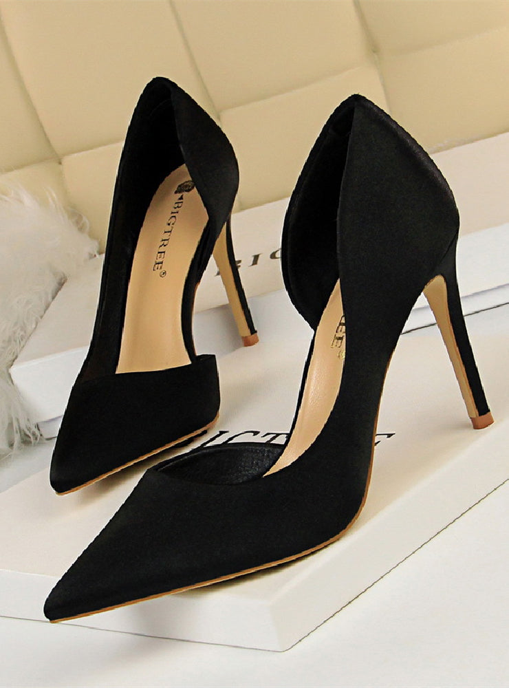 Shallow Mouth Pointed High Heels