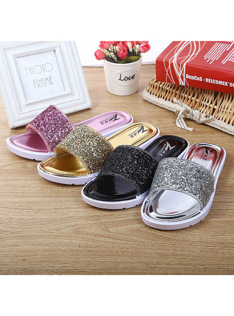 Casual Sandals Slipper Sequins Beach Flat