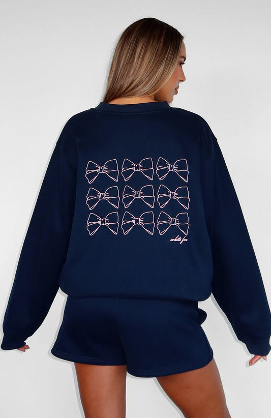 Got What You Need Oversized Sweater Dark Navy