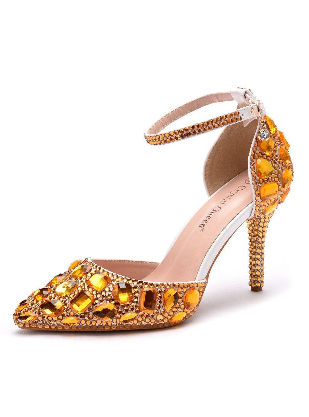 9 CM Rhinestone Pointed Sandals Wedding Shoes