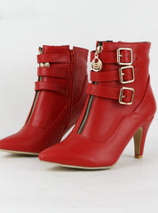 Women Boots High Heels Ankle Boots Pointed