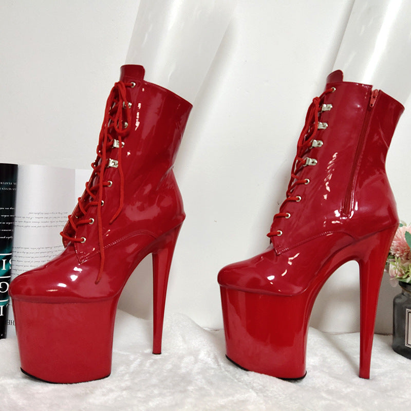 High Heels Nightclub Waterproof Platform Booties