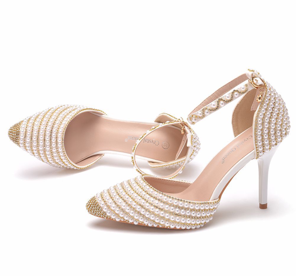 Wristband High Heel Stiletto Pointed Sandals