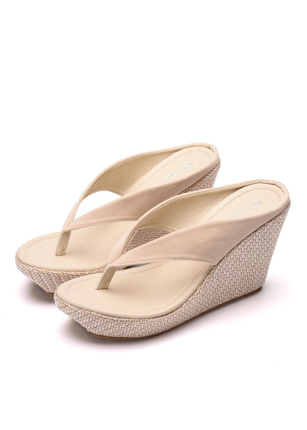 9 cm Bohemian Beach Thick-soled Wedge Slippers