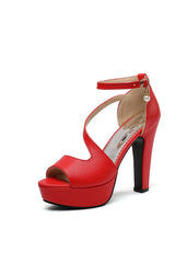 High Heels Sandals Open Toe Platform Ladies Shoes