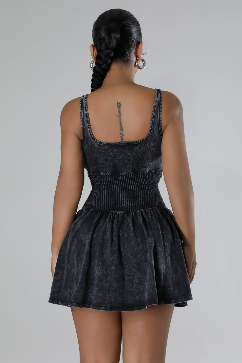 Sleeveless Corset Style Mini Dress