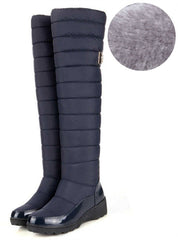 Snow Boots Platform Fur Over The Knee Boots