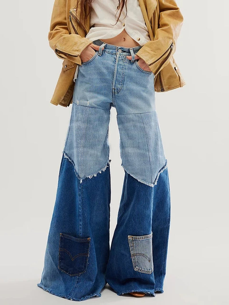 High wasted flare jeans