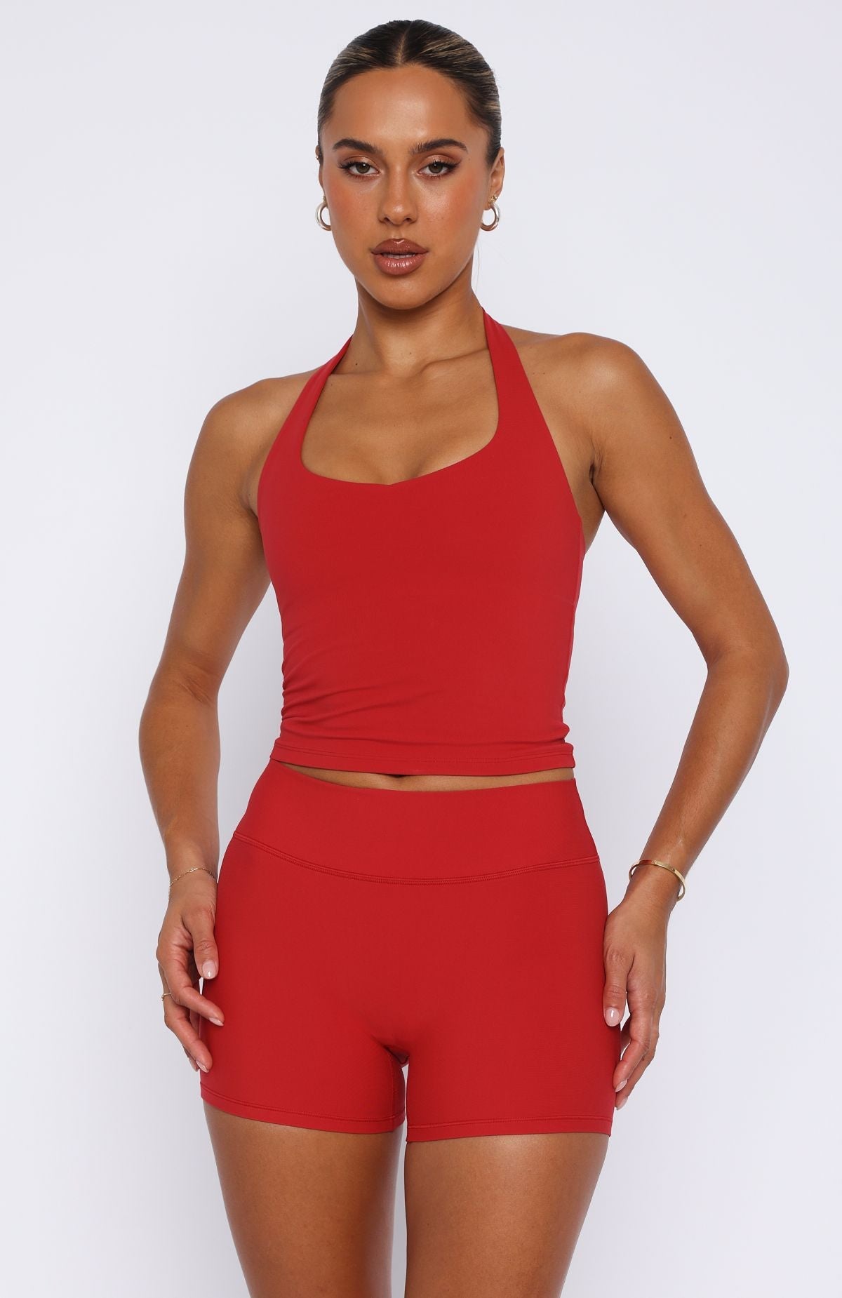 Body Pump Crop Cherry Red