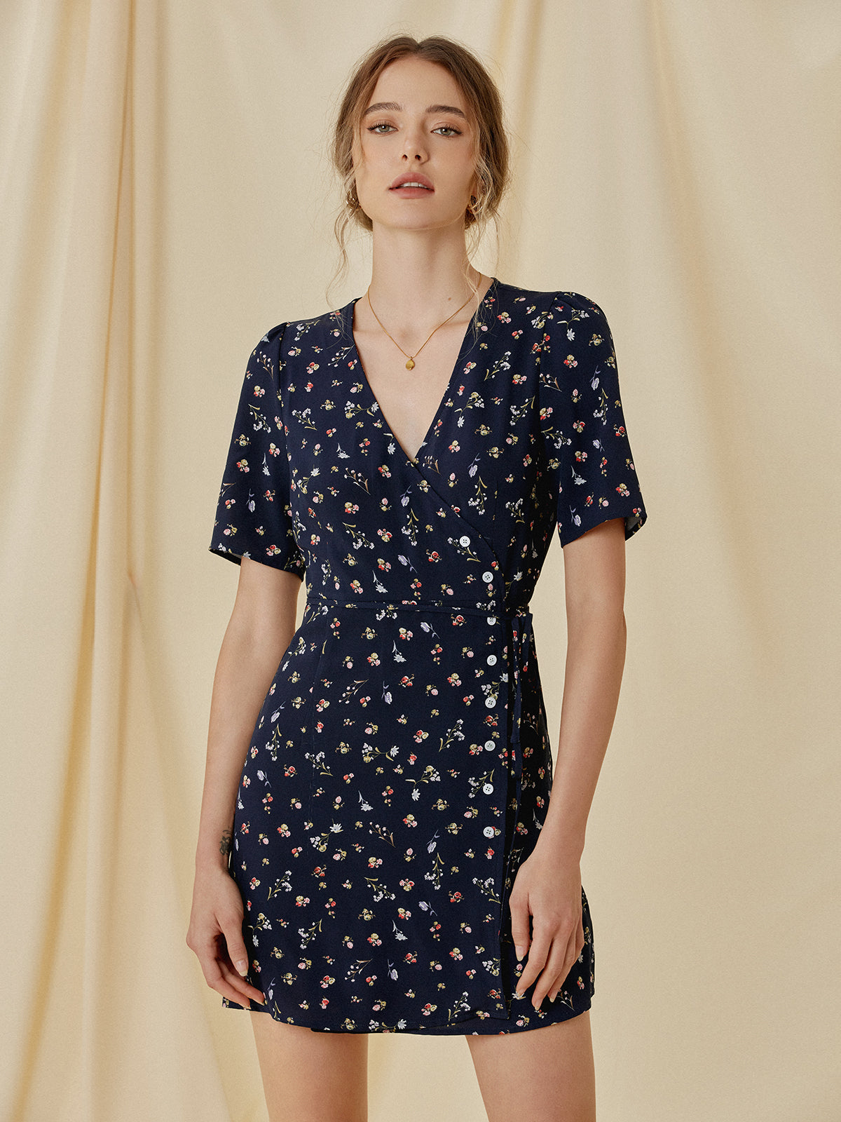 Daisy Promises Floral Wrap Dress