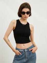 Back Chain Crop Tank Top