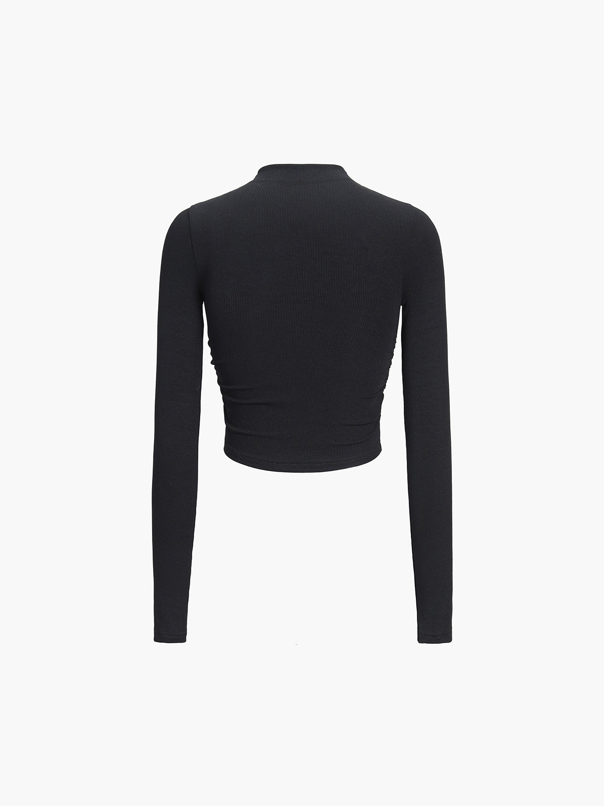 Basic Long Sleeve Crop Shirt