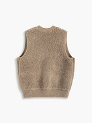 Wool-blend Fuzzy Vest