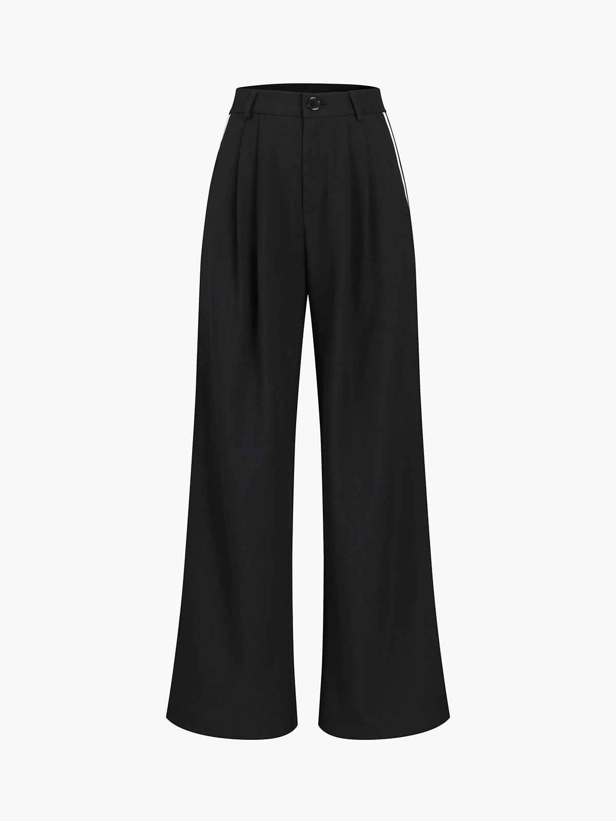 Side Striped Wide Leg Pants