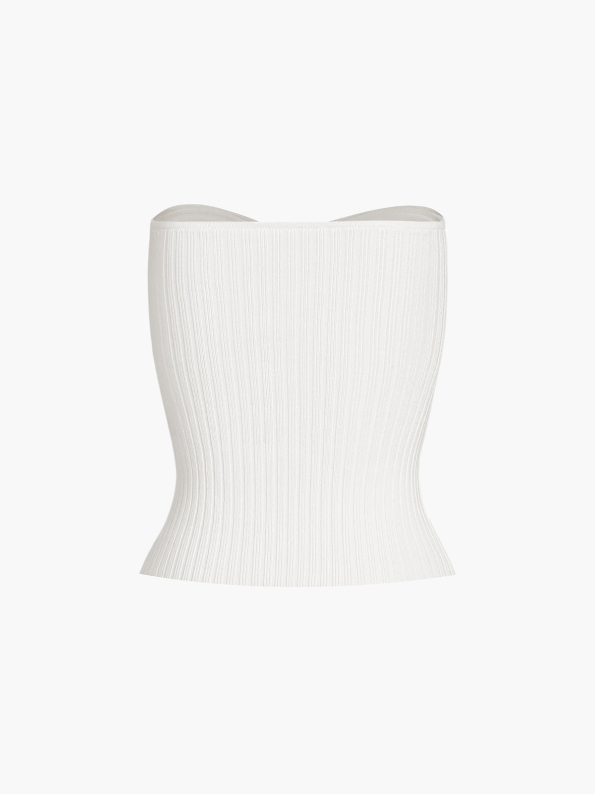 Solid Ribbed Tube Top