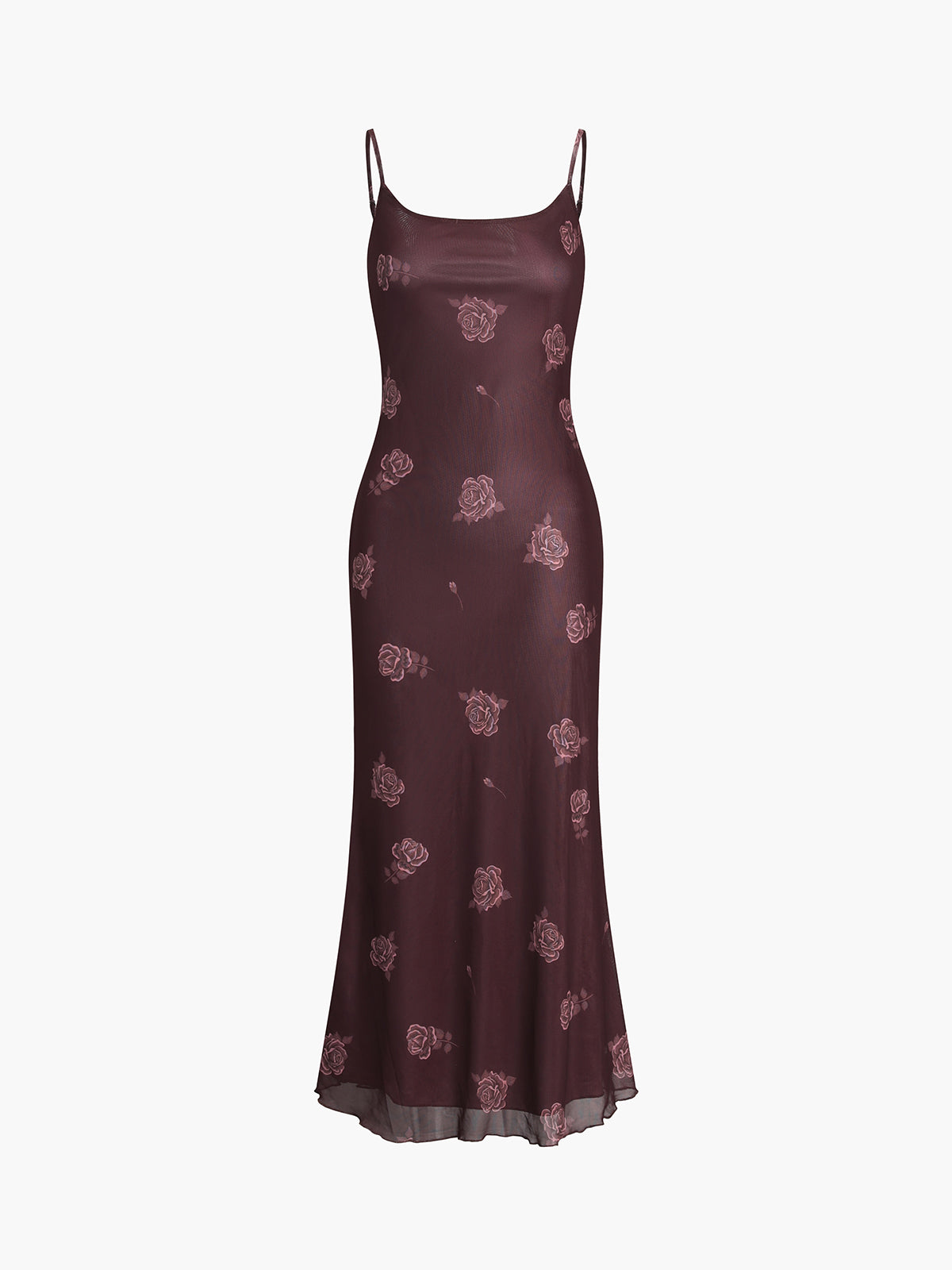 Floral Pattern Cami Midi Dress