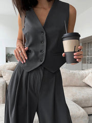 Minimalism Tailored Solid Waistcoat