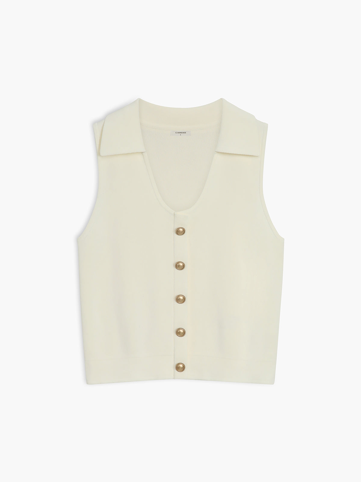 Beloved Metal Button Sweater Vest