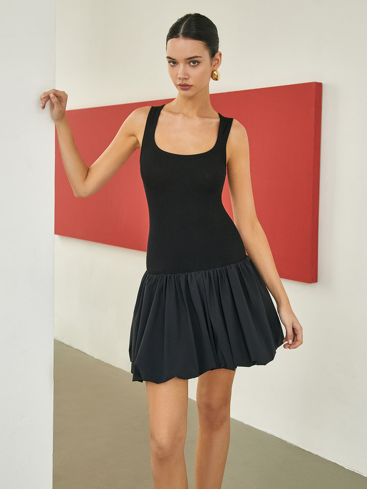 Solid Basic Short Dress