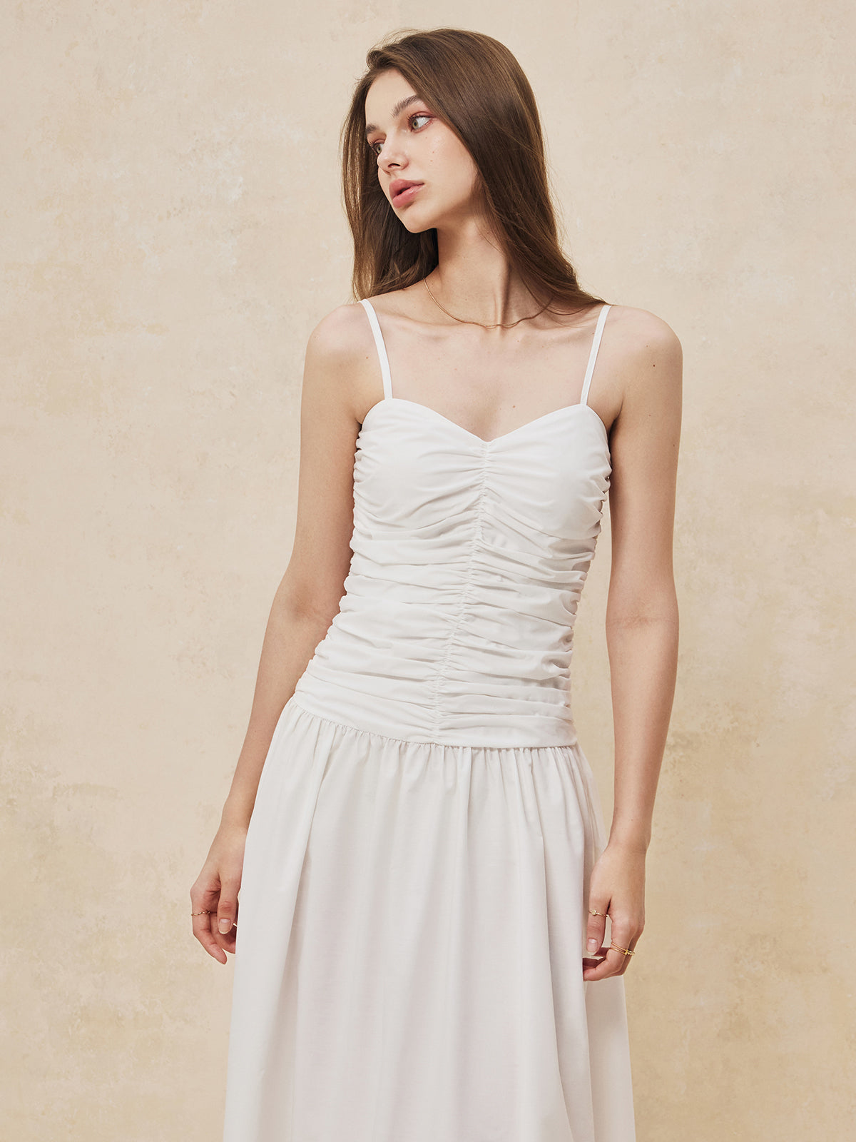 Serendipity Ruched Cami Long Dress