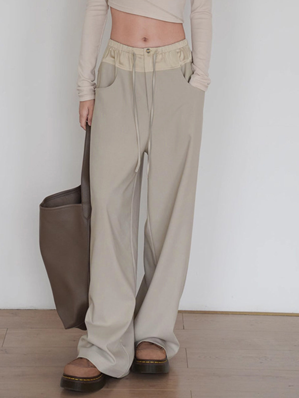 Knotted Wide Leg Pants