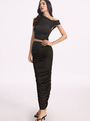 Asymmetrical Slim Fit Knit Dress