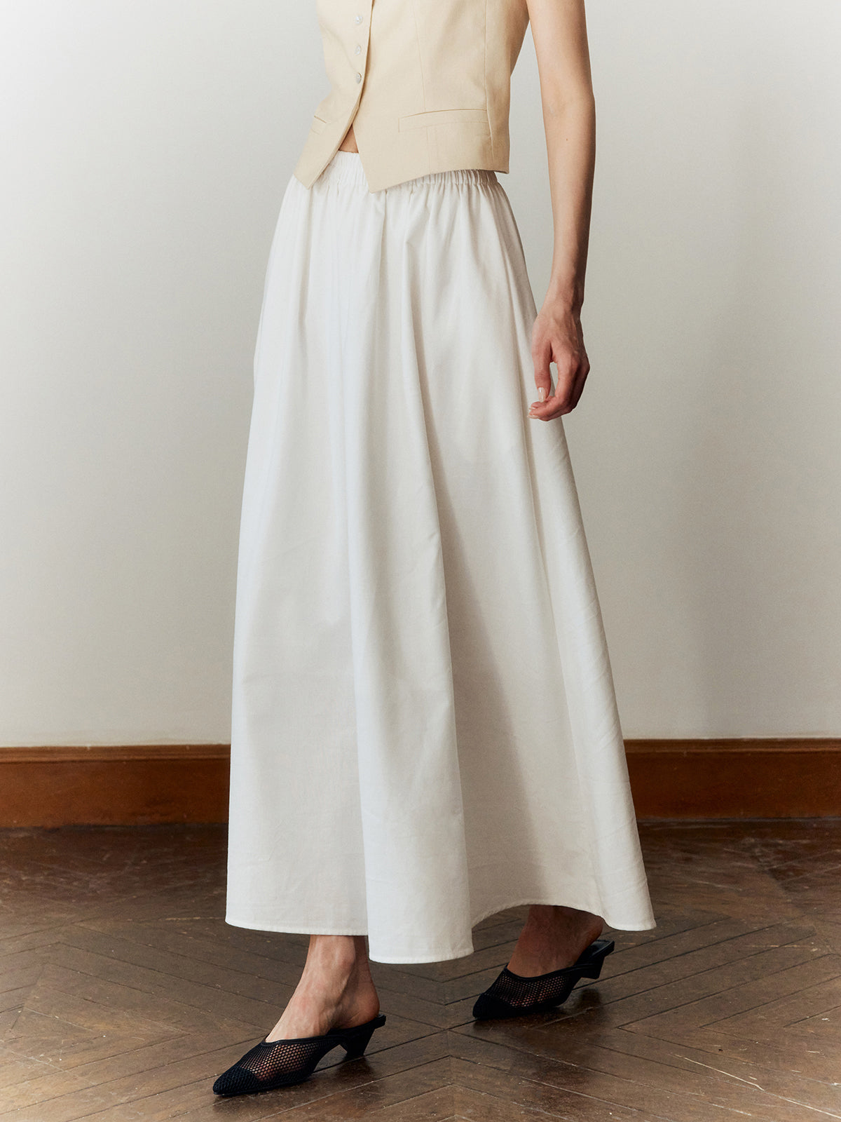 Cotton & Linen Maxi Skirt