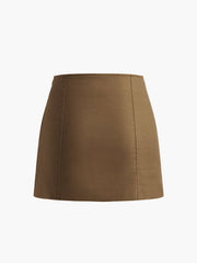 Tie-Front Mini Skirt