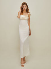 Satin Backless  Long Dress