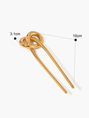 Stainless Knotted Hairpin