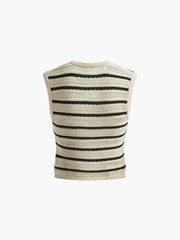 Knitted V-Neck Tank Top