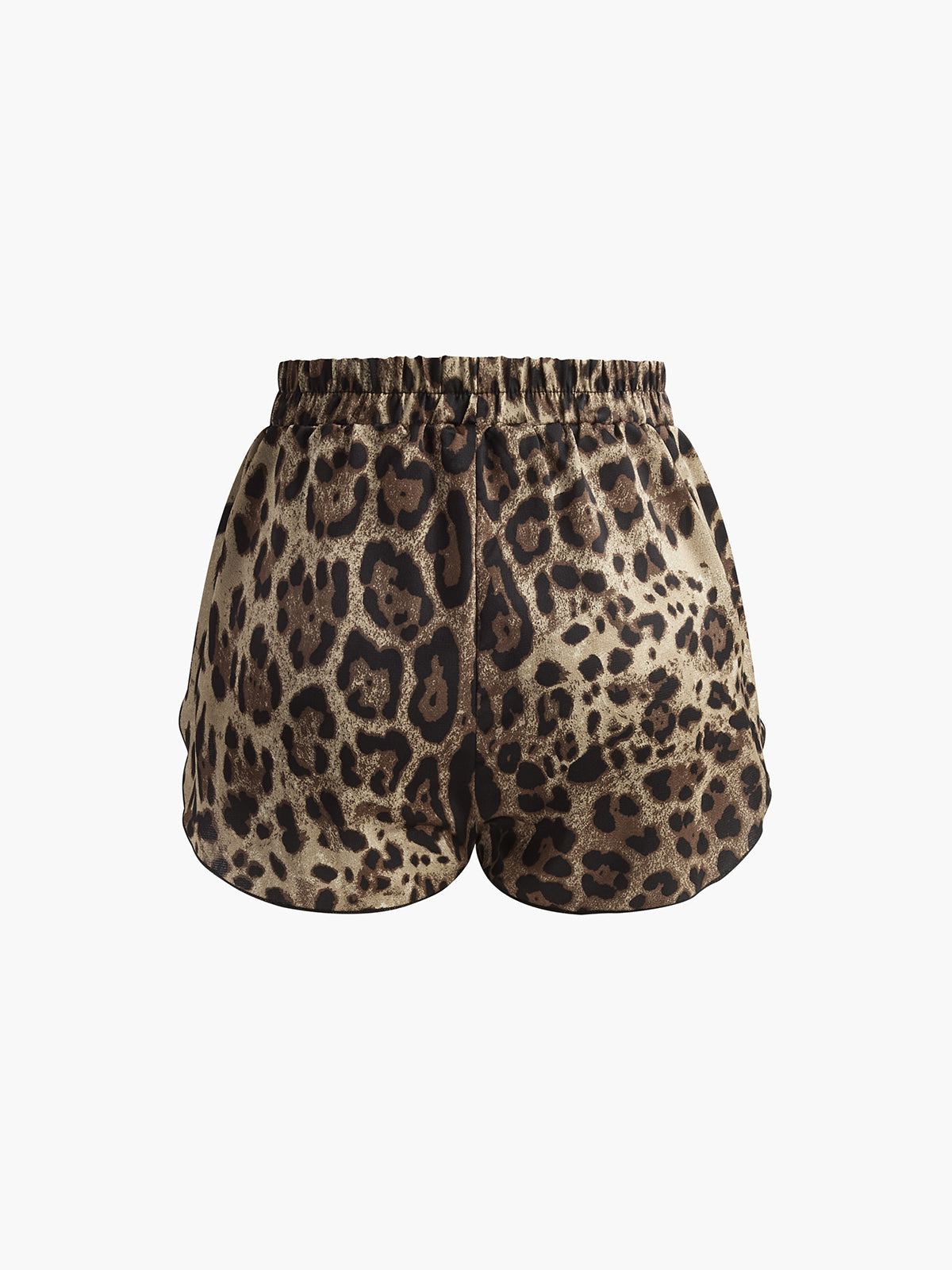 Leopard Print Three Piece Shorts Set