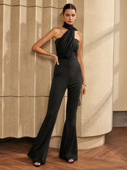 Halter Ribbon Jumpsuits