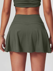 High-Waist A-Line Active Skirt