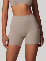 High-Waist Skinny Active Shorts