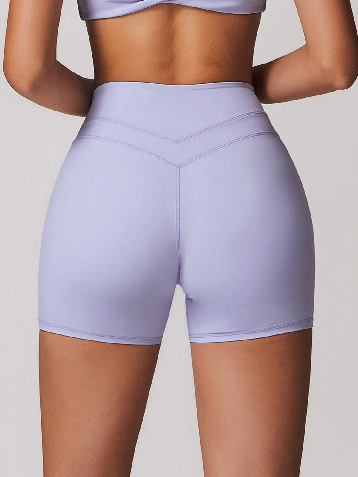 High-Waist Skinny Active Shorts