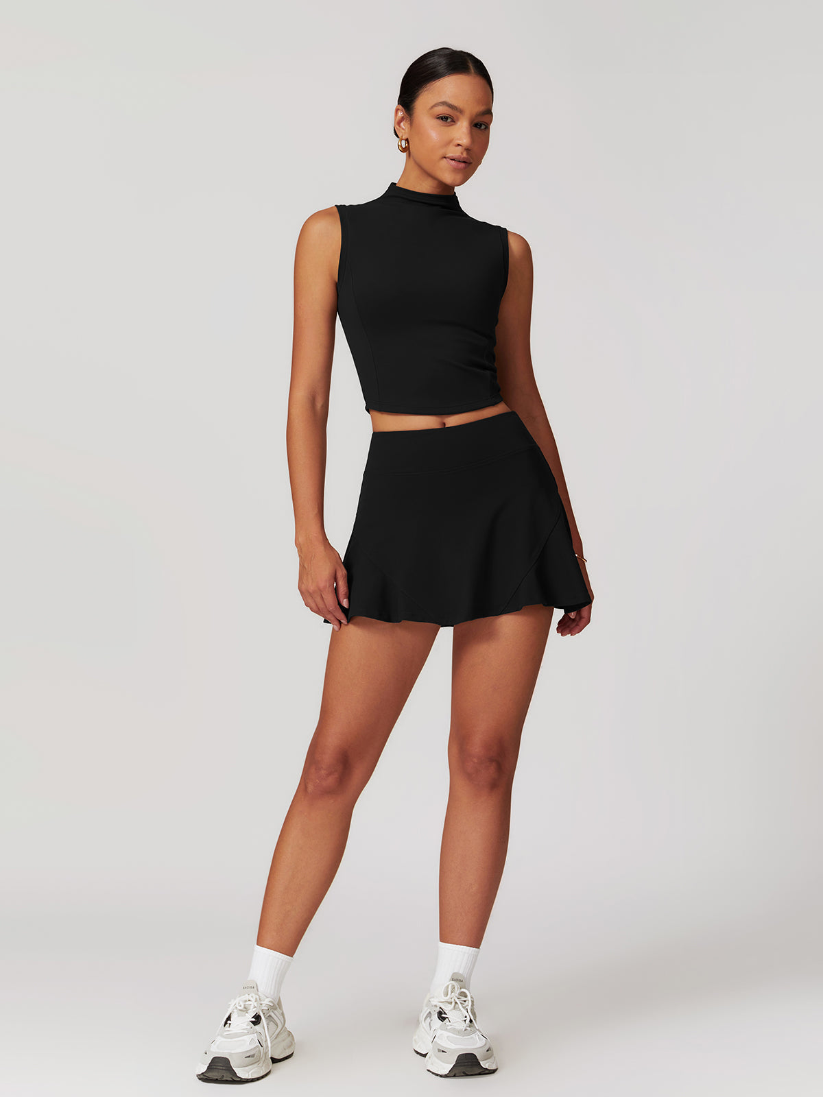 High-Waist A-Line Active Skirt