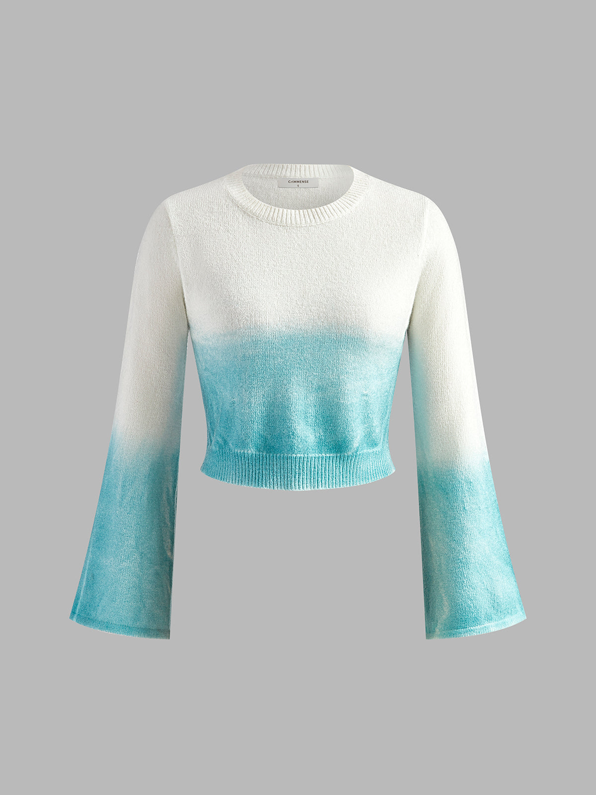 Two Tone Gradient Corset Sweater