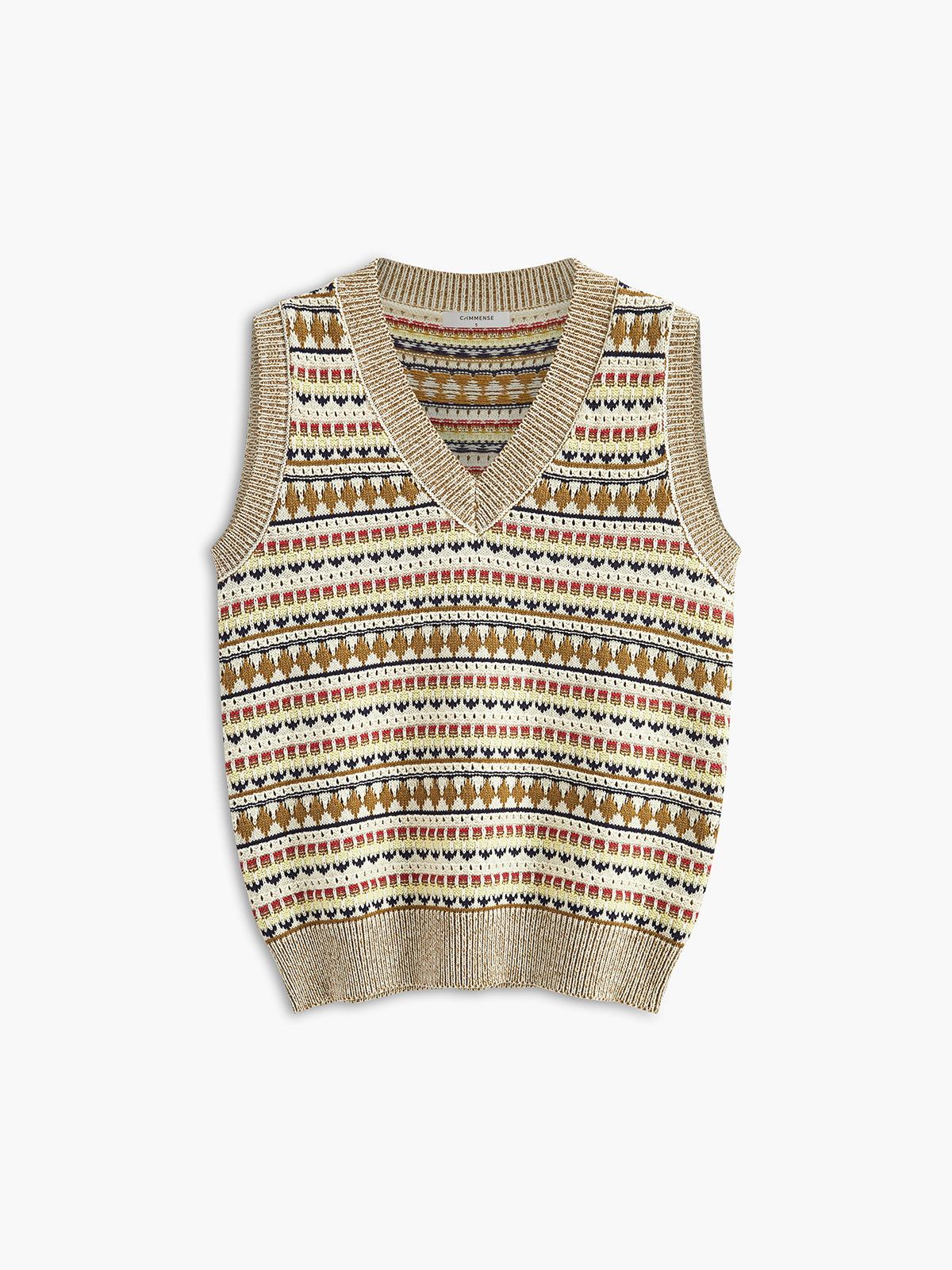 Nu Boheme Contrast Trim Sweater Vest