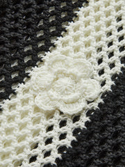 Crochet Flower Hollow Sweater Vest