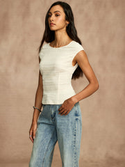 Tie Backless Mechanism Knitting Tank Top