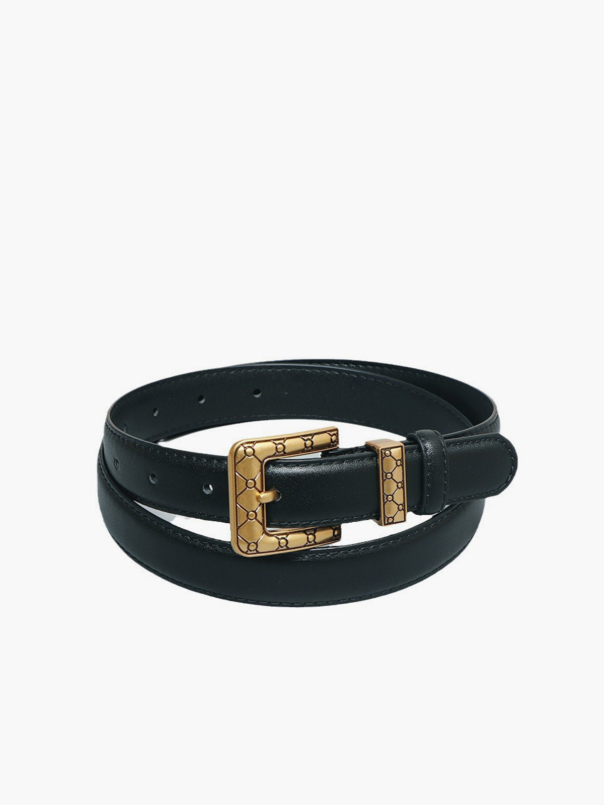 Golden Square Buckle Belt