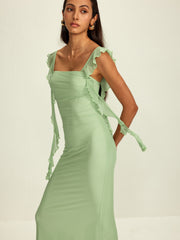 Lettuce Trim Fishtail Dress