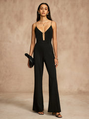 Sexy Cutout Backless Zipper Jumpsuit