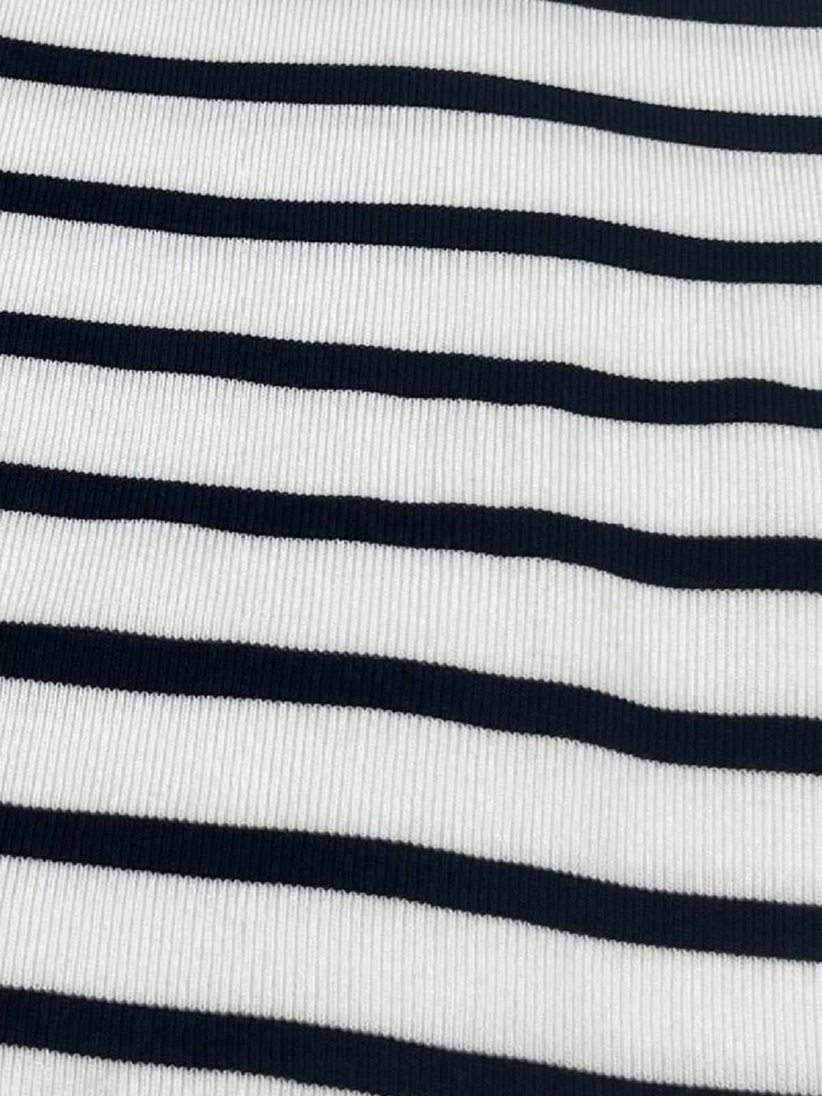 Striped Crop Bodycon Knit Top