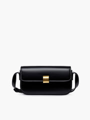 Glossy Buckle Clutch & Shoulder Bag