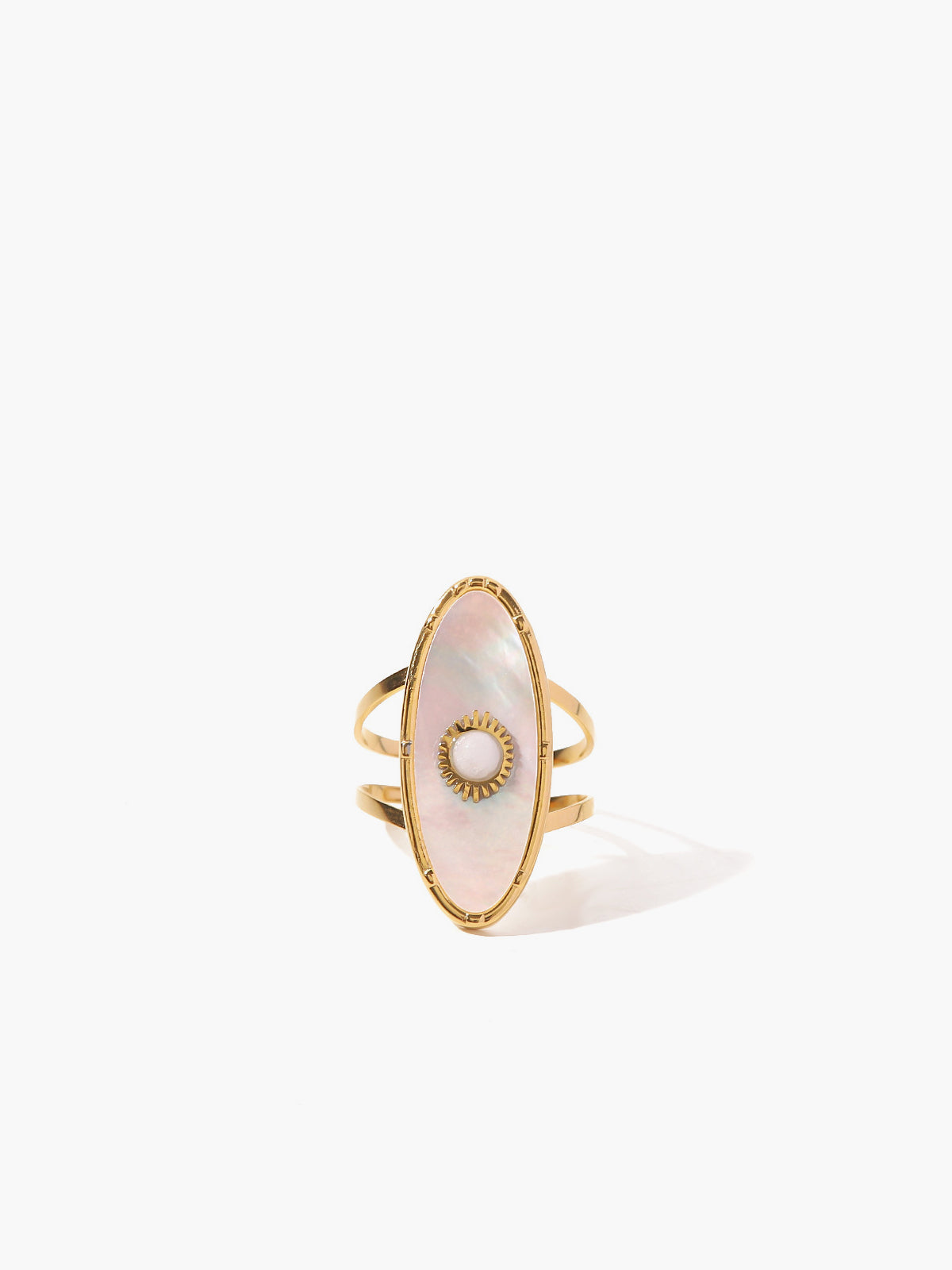 Oval Pearl Decor Ring