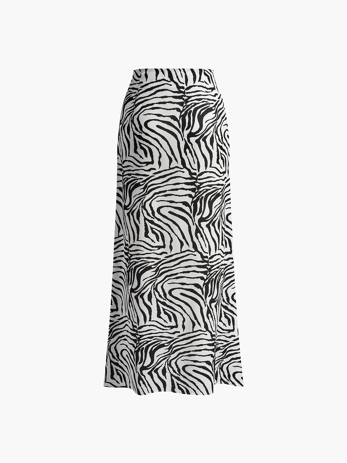 Zebra Printed Maxi Skirt